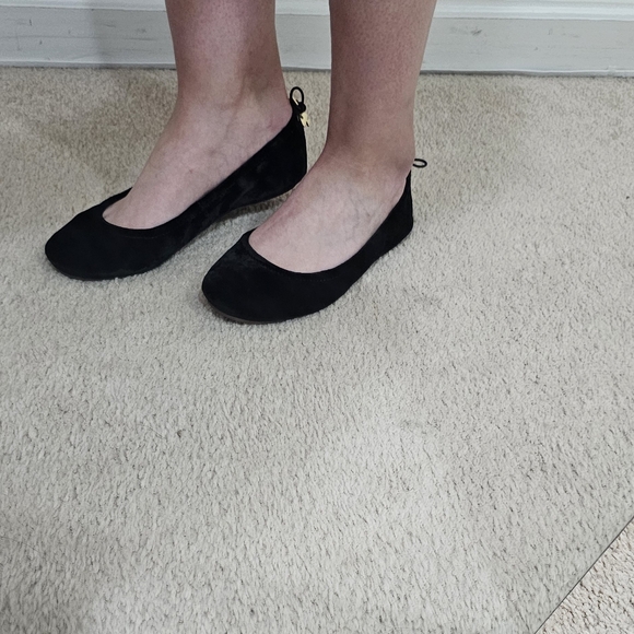 NEW Kate Spade Black Crushed Velvet Ballet Shoes - In Box with Bag. Size 6.5! - Picture 7 of 8